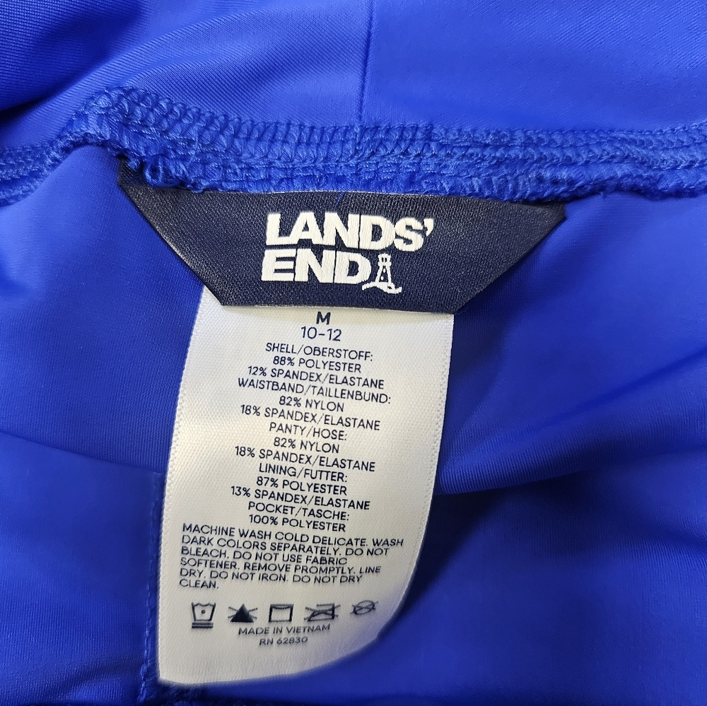 Lands' End Women's Plus Full Coverage Skirt Swim Swimwear UPF 50+ Skort - Picture 4 of 5